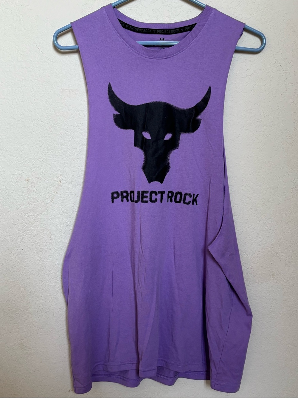 Under Armour Purple Project Rock Muscle Tee